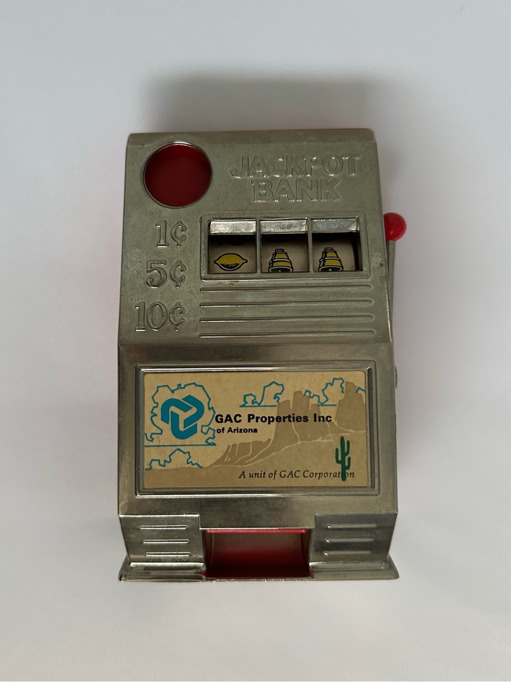 Retro GAC Properties Inc. Jackpot Bank Vintage Working Casino Machine